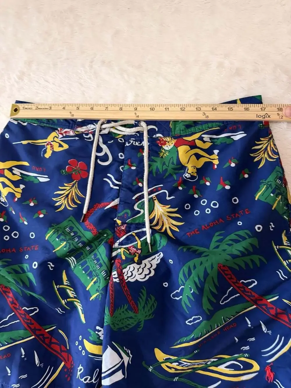 Polo Ralph Lauren Hawaiian Map Aloha Swim Trunks XL